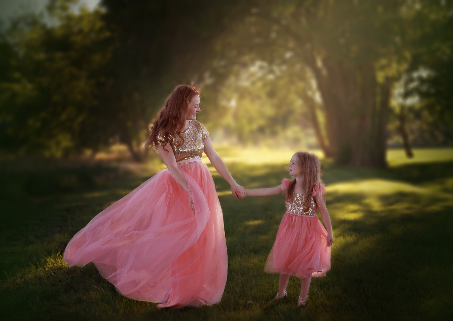 mother child daughter posing fun candid photography