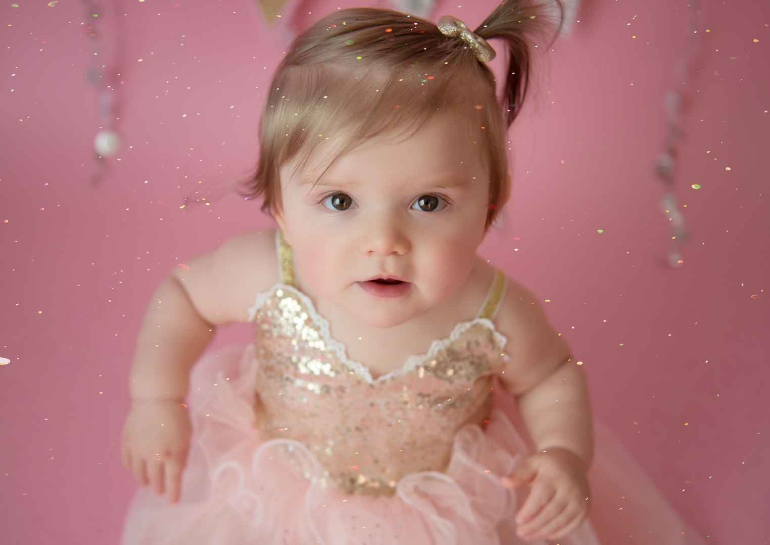 portrait girl female toddler dress sparkle princess fairy pink cute