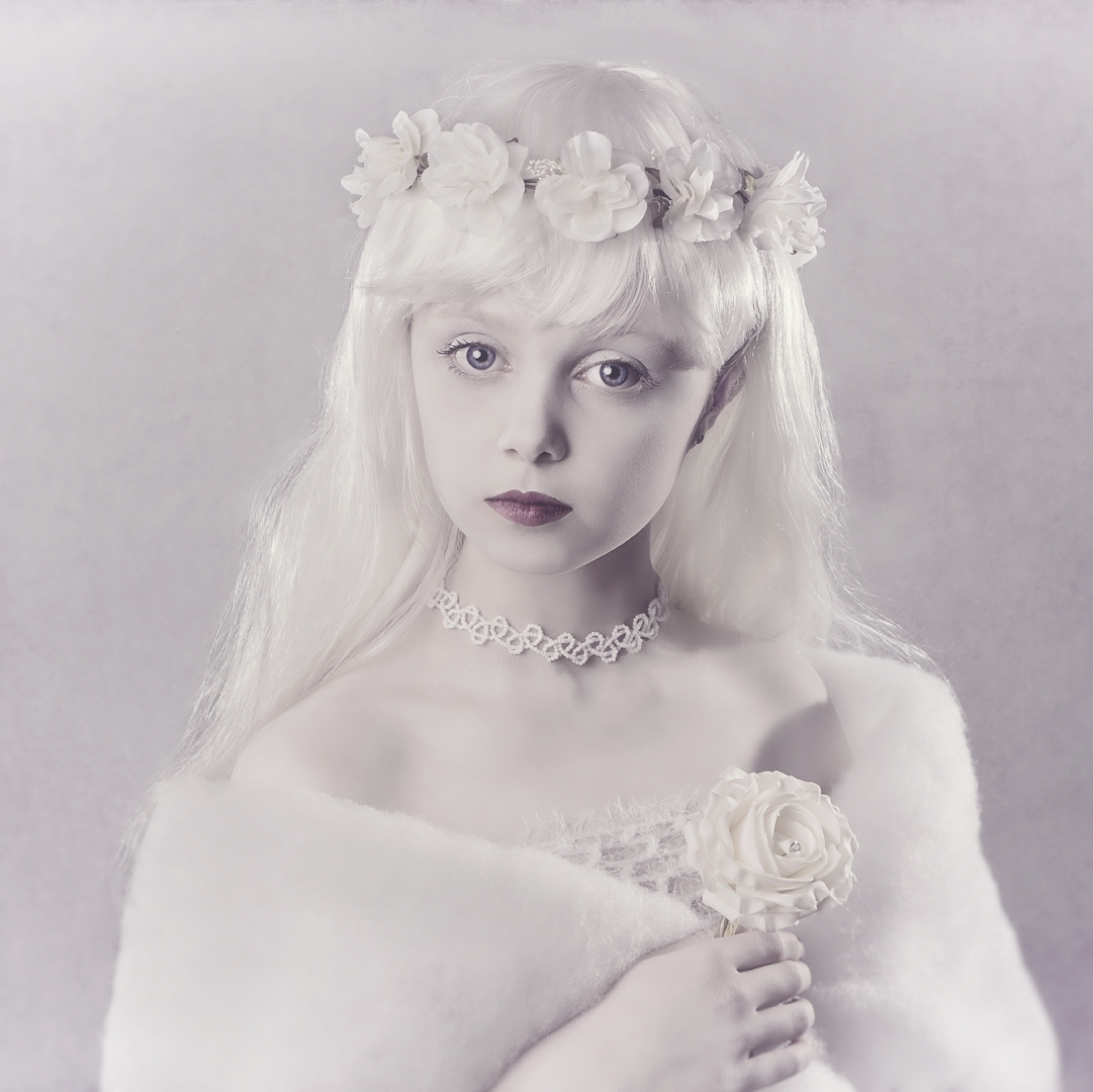 child portrait snow white pale queen princess