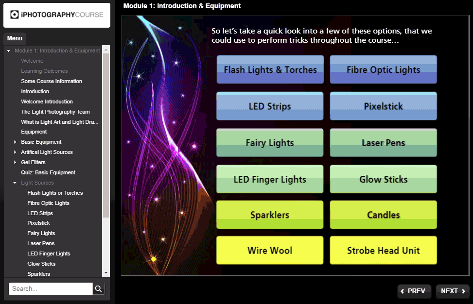screen shot iphotography module online learning photography