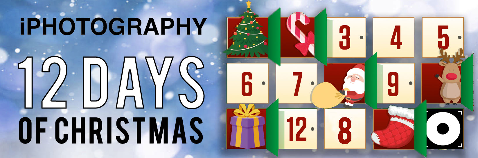 banner iphotography blue ribbon 12 days of christmas