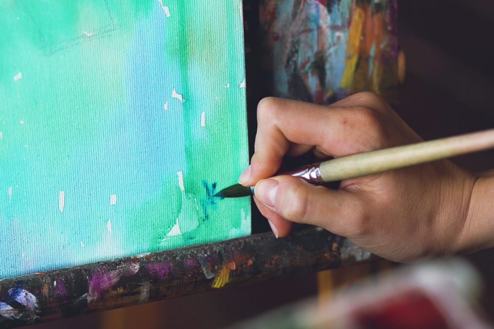 artist painting signature photoshop logo watermark