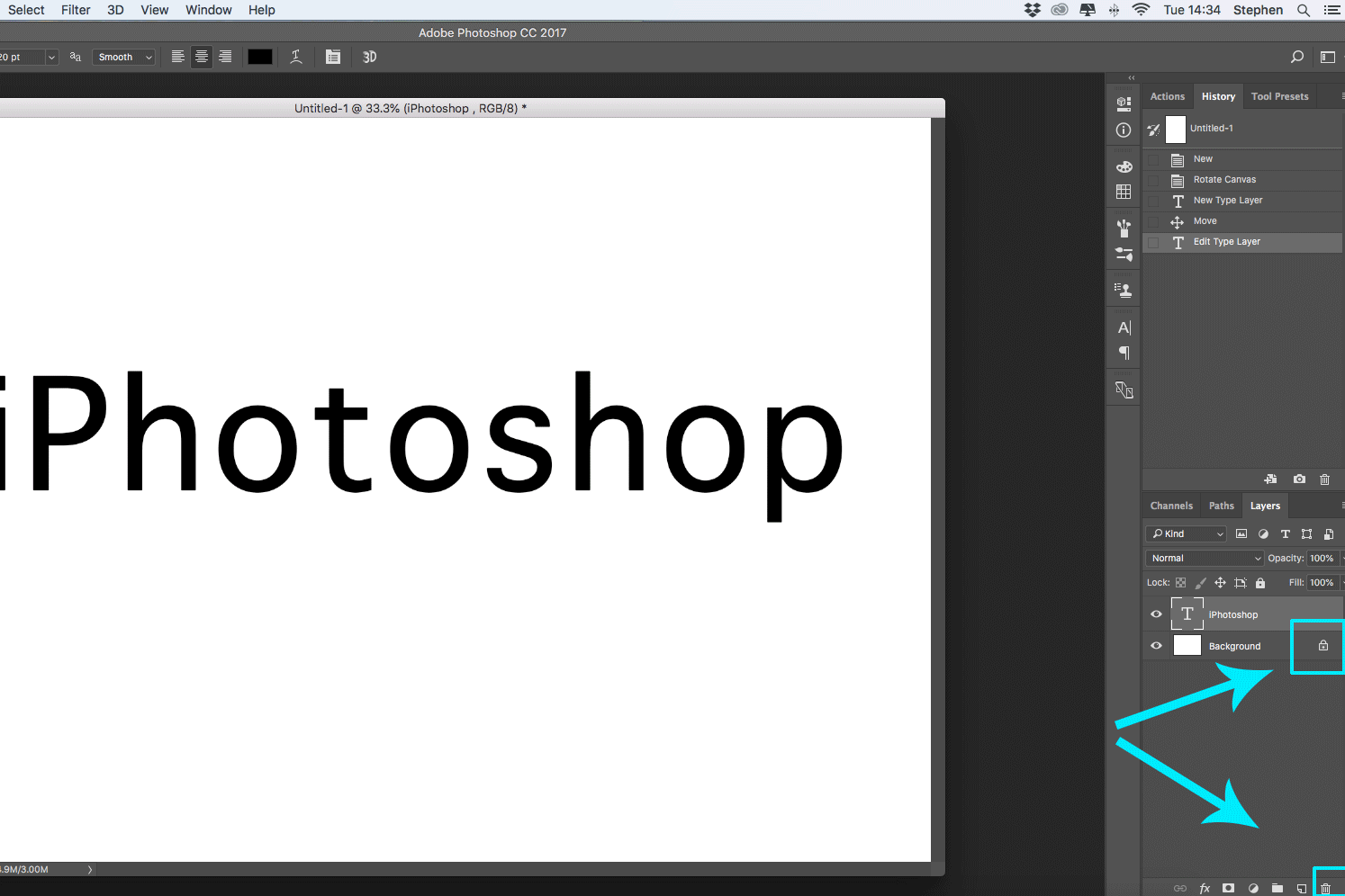 screenshot photoshop iphotoshop logo text layers panel