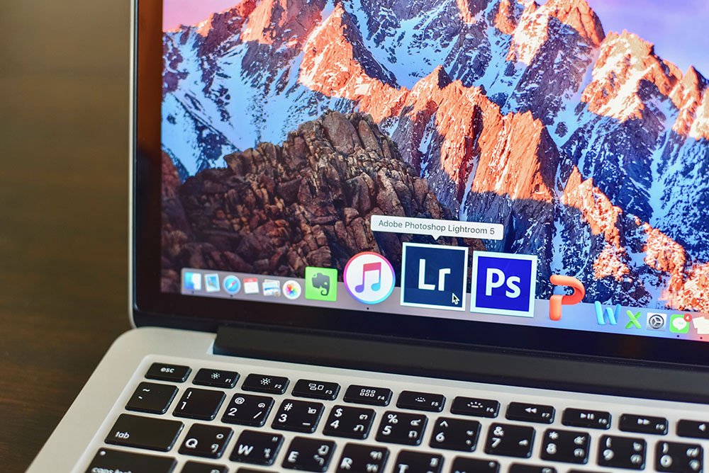 photoshop lightroom icons app laptop